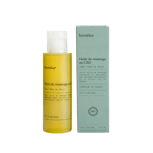 Huile de massage au CBD HEMEKA 100ml 3