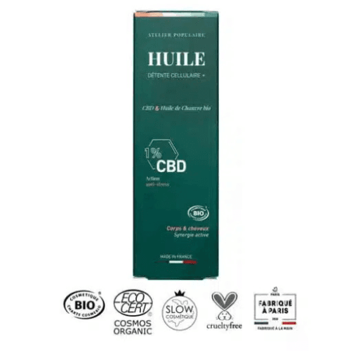Huiles CBD Corp & cheveux 100ml détente cellulaire 2